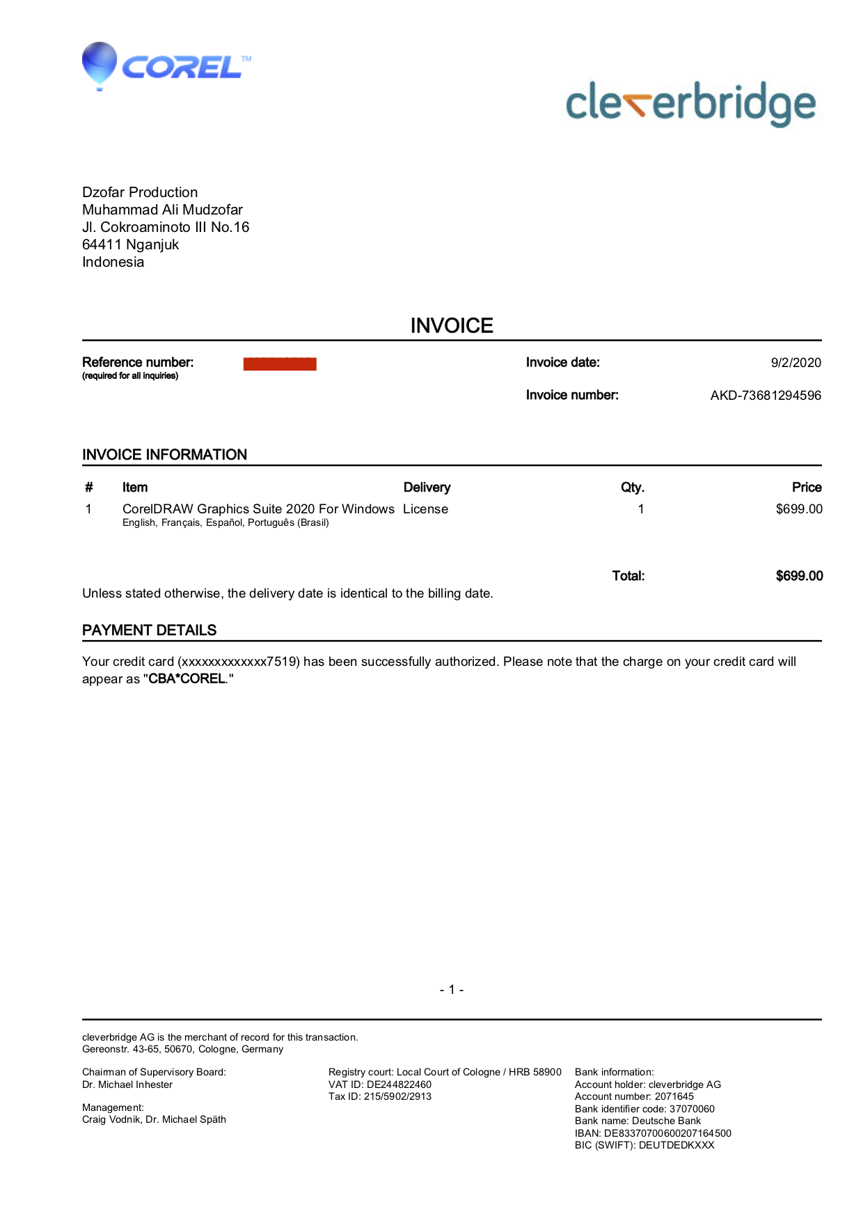 Invoice Palsu?