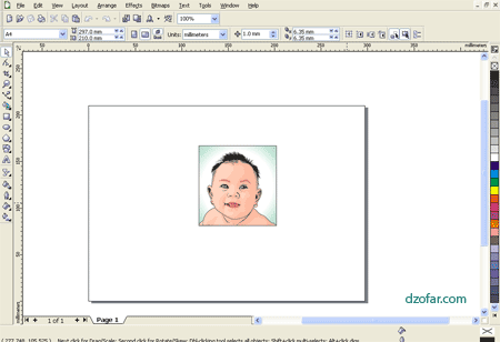 halaman kerja Corel Draw