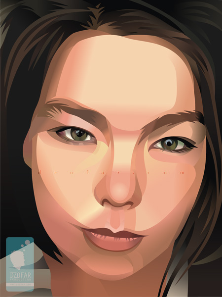 Björk vector real by dzofar.com