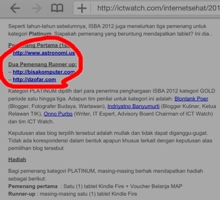 screenshoot plainum award