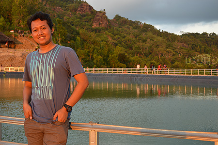 Ndop in sunset Embung Nglanggeran