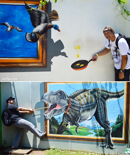 Foto 3D bersama hewan