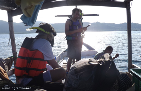 Siap siap snorkeling