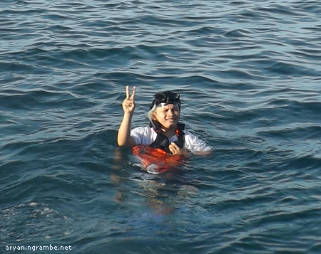 Snorkeling Aryan