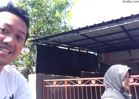 Mencoblos bersama ibuk naik sepeda