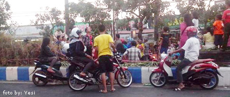 Taman A Yani yang rusak