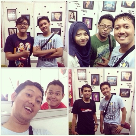 kunjungan para fans di pameran vector tunggal