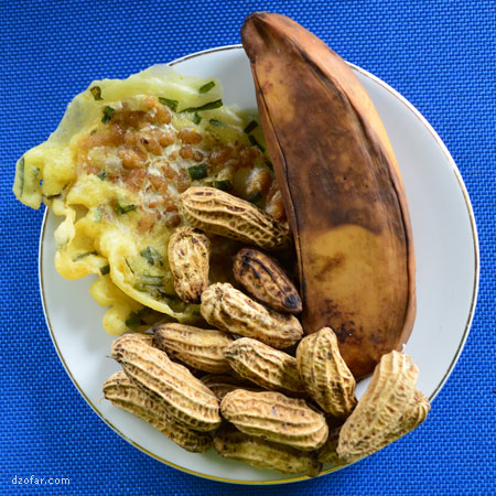 Pisang godok, Tempe Kemul, Kacang Godok
