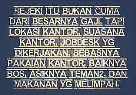 Rejeki anak kantoran