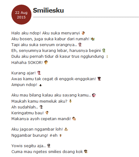 Smilies mengecil