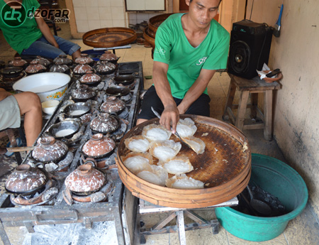 Serabi pakai arang