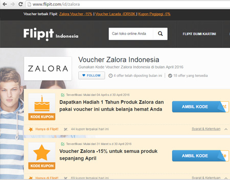 Voucher Zalora 