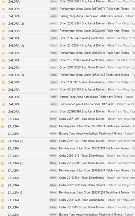 orderan zalora
