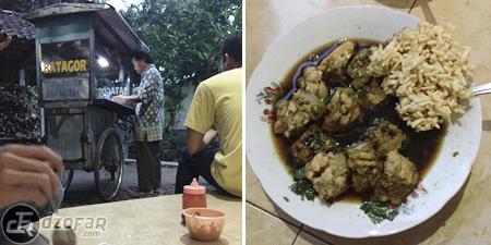 Batagor dan rengginang