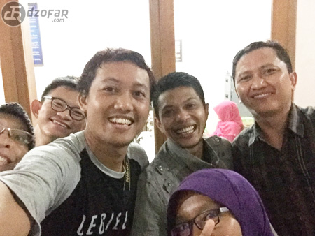 Selfie bareng ketika nonton sintren