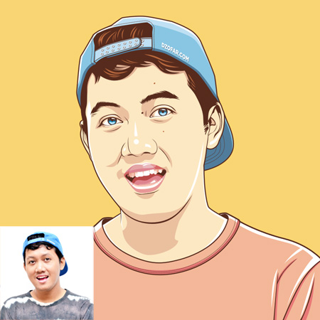vector mata biru