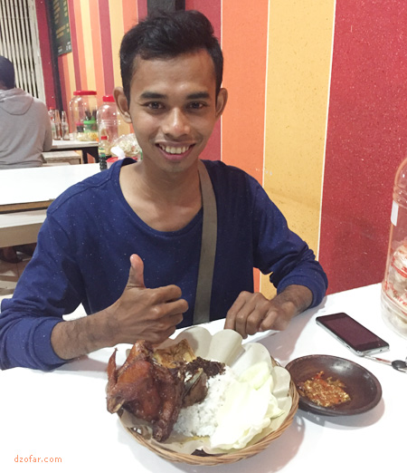 bebek remuk sambel korek