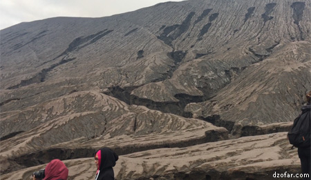 Permukaan tanah Bromo