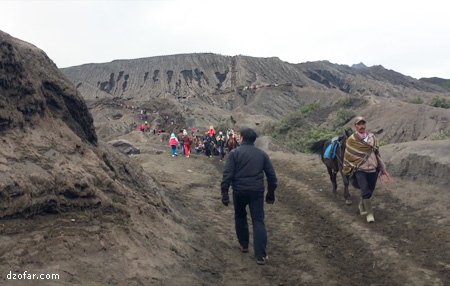 Perjalanan menuju kawah bromo
