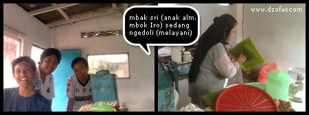 Mbak sri sedang melayani