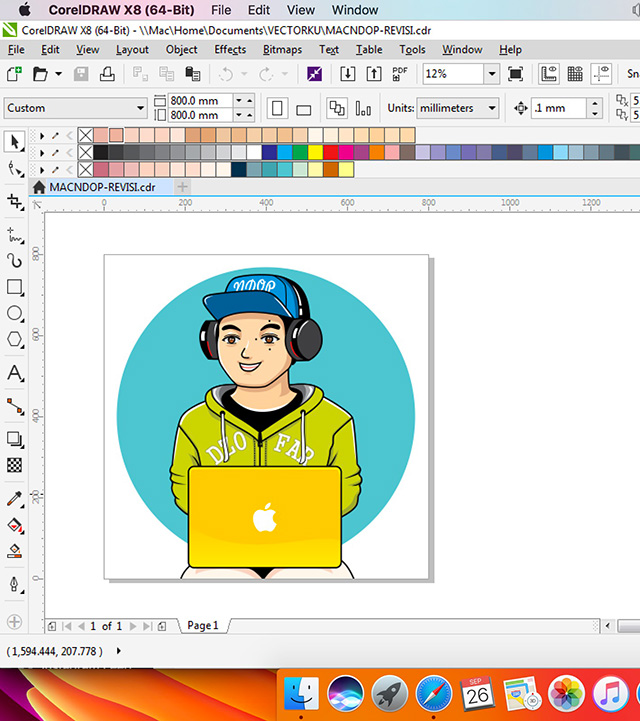 Corel X8 di Macbook Pro