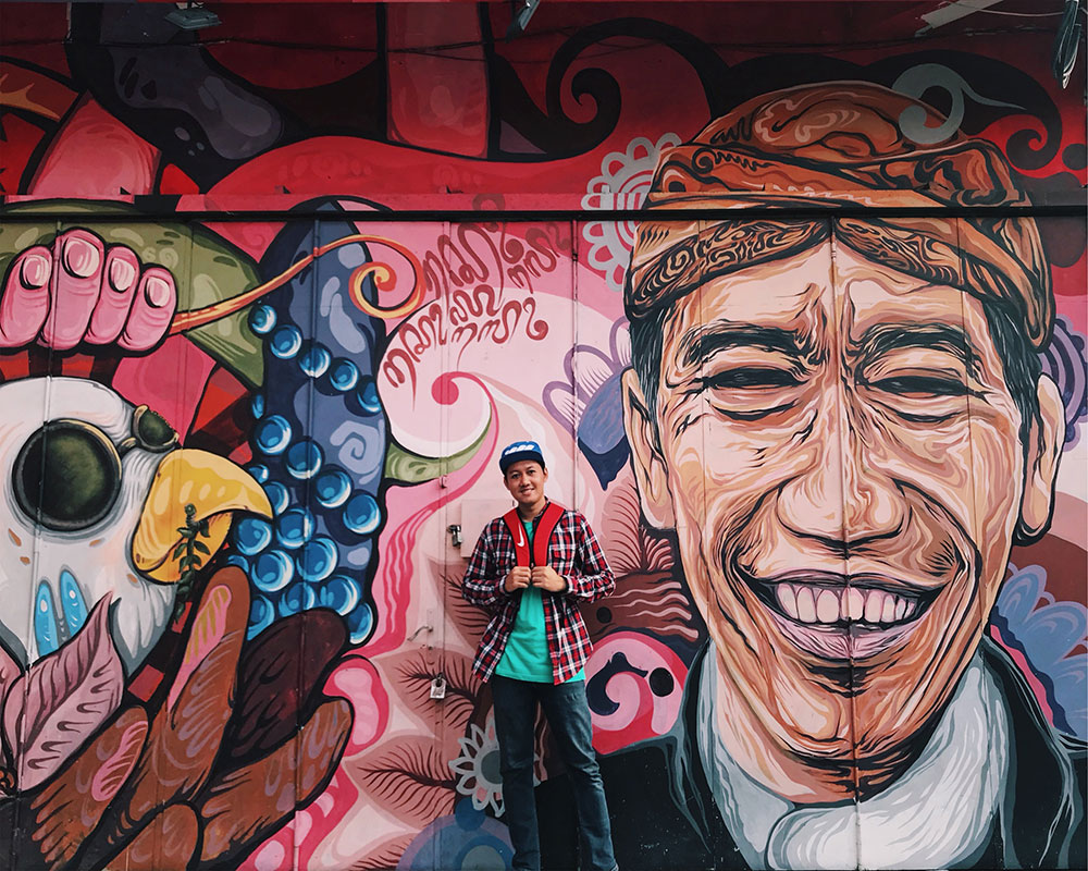 Mural Jokowi di Gatot Subroto Solo
