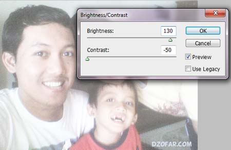 mengatur brightess/contrast