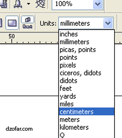 ubah ukuran centimeter