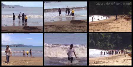Pantai Sine yang alami