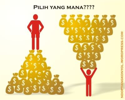 uang untuk hidup, bukan sebaliknya toh??