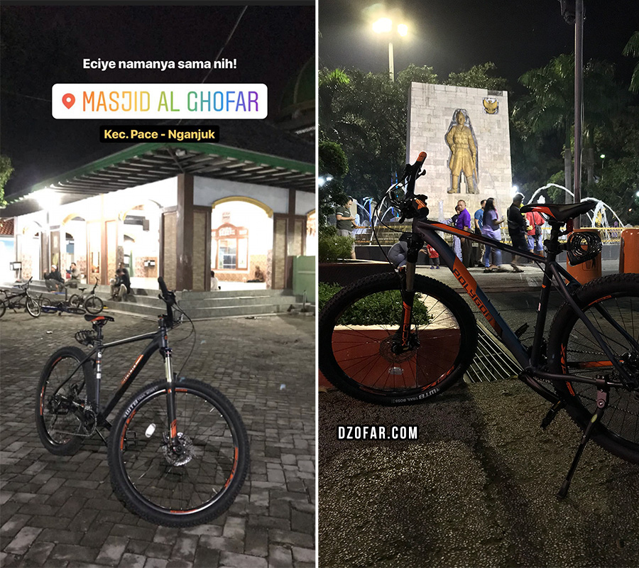 Akhirnya si Bayu Finish juga sampe Alun-alun Nganjuk! Yay!